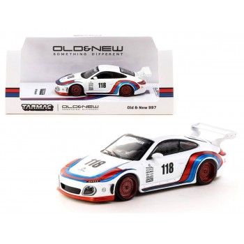 Tarmac Works 1/64 Porsche Old & New 997 White - Hobby64