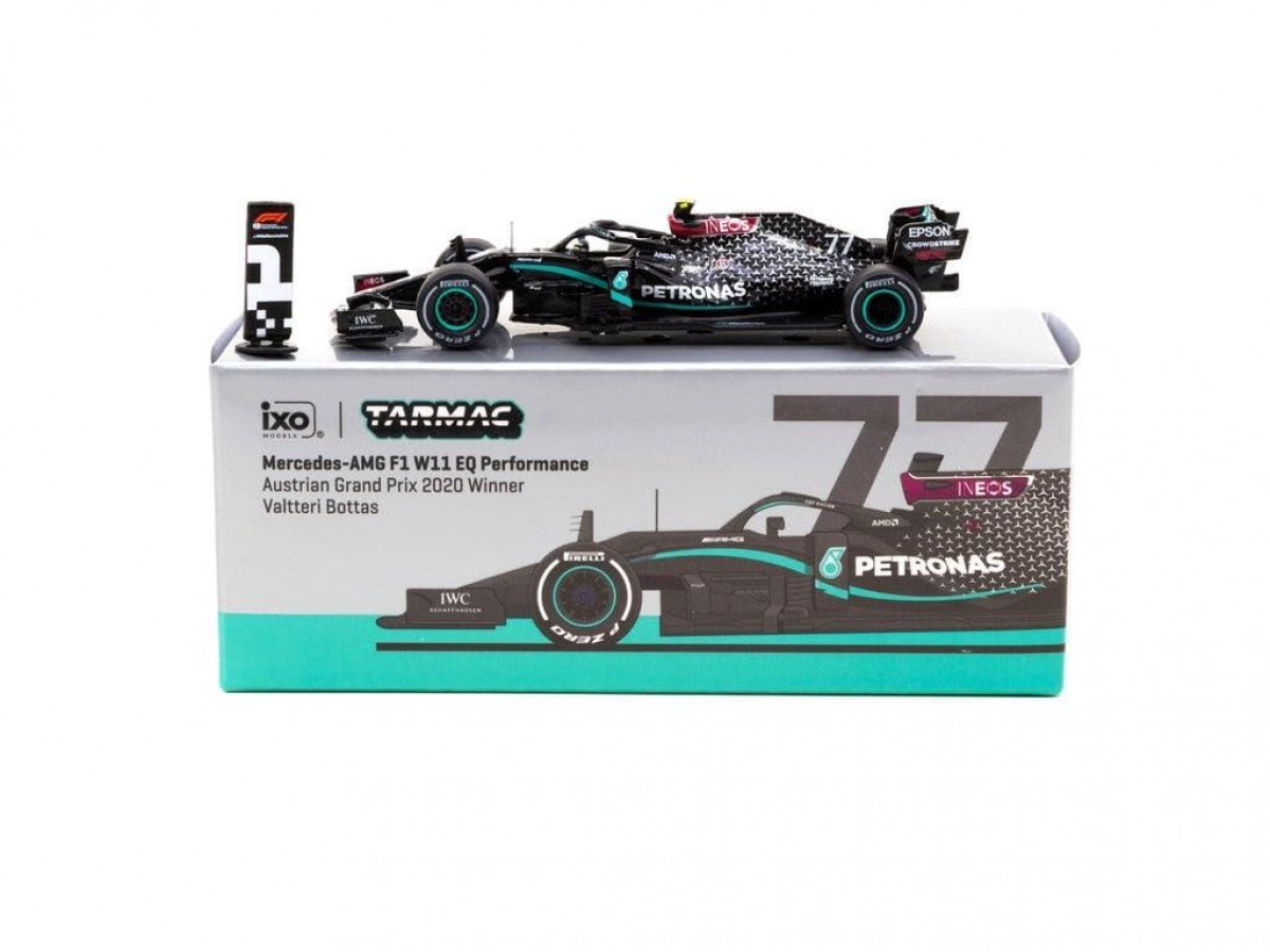 Tarmac Works 1/64 X iXO Mercedes-AMG F1 W11 EQ P. Turkish Grand Prix 2020 #44 Winner W. C. 2020 - Le