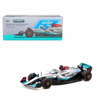 Tarmac Works 1/64 X Ixo Models Mercedes-amg F1 W13 E P. Sao Paulo Grand Prix 2022 #63 Winner - Georg