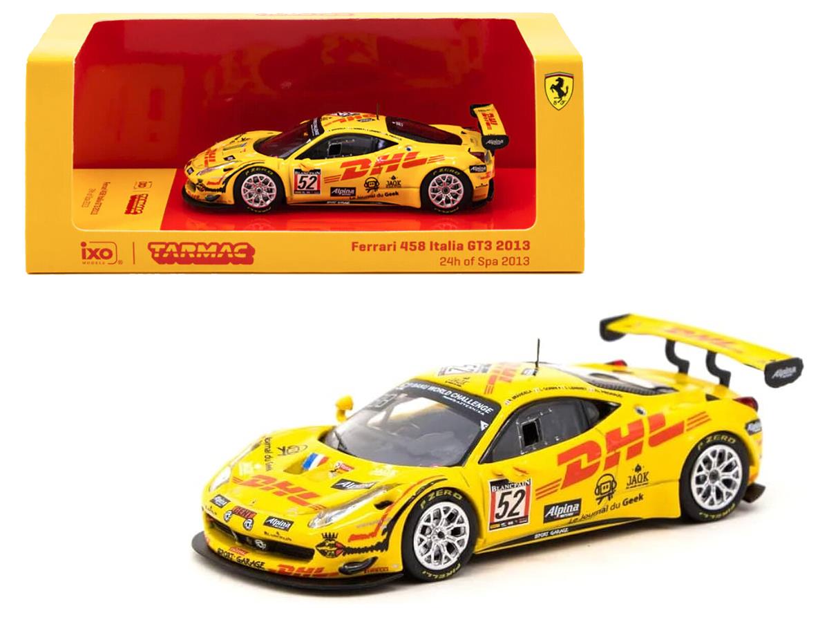 Tarmac Works X Ixo Models 1/64 Ferrari 458 Italia Gt3 24 Hours Of Spa 2013 #52 - Hobby64