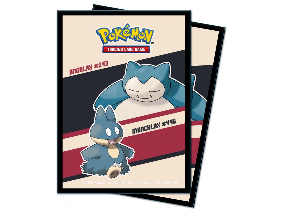 Ultra Pro Pokemon Snorlax & Munchlax Temalı 65 Adet Sleeve Kart Koruyucu