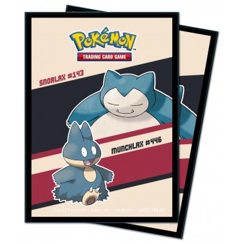 Ultra Pro Pokemon Snorlax & Munchlax Temalı 65 Adet Sleeve Kart Koruyucu